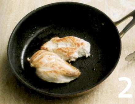 Preparacion de Pollo con Macarrones a la Crema - Paso 2