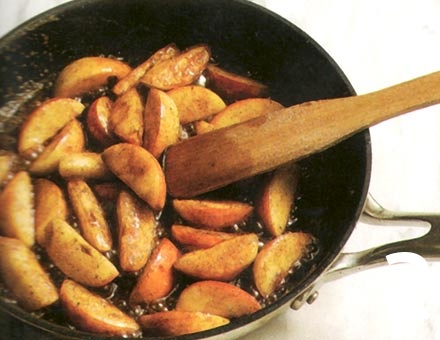 Preparacion de Manzana Caramelizada con Nueces - Paso 2