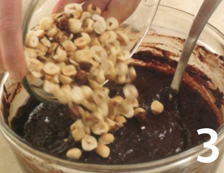 Preparacion de Brownies de chocolate y avellanas - Paso 3