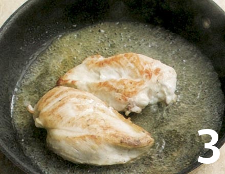 Preparacion de Pollo con Macarrones a la Crema - Paso 3