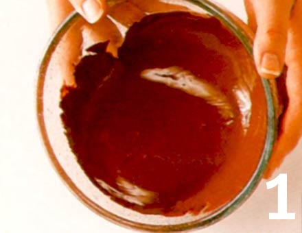 Preparacion de Receta de Cocina: Sorbete de Naranja al Chocolate - Paso 1