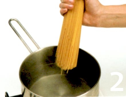 Preparacion de Receta de Cocina: Spaghetti alla Puttanesca - Paso 2