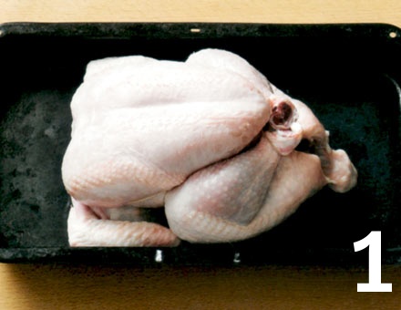 Preparacion de Receta de Cocina: Pollo Asado - Paso 1